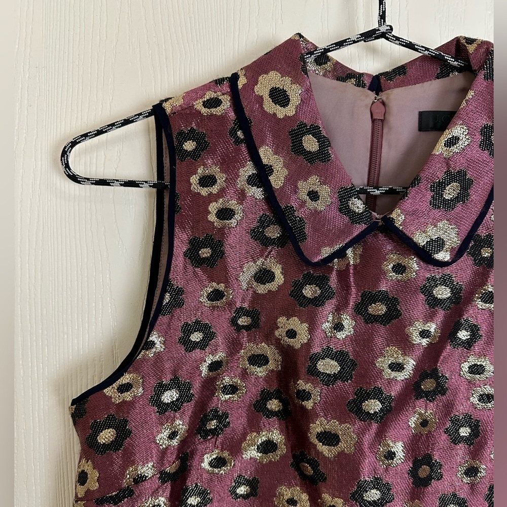 J. Crew Collection Metallic Marigold Top Sleeveless Blouse Women’s - Picture 3 of 10